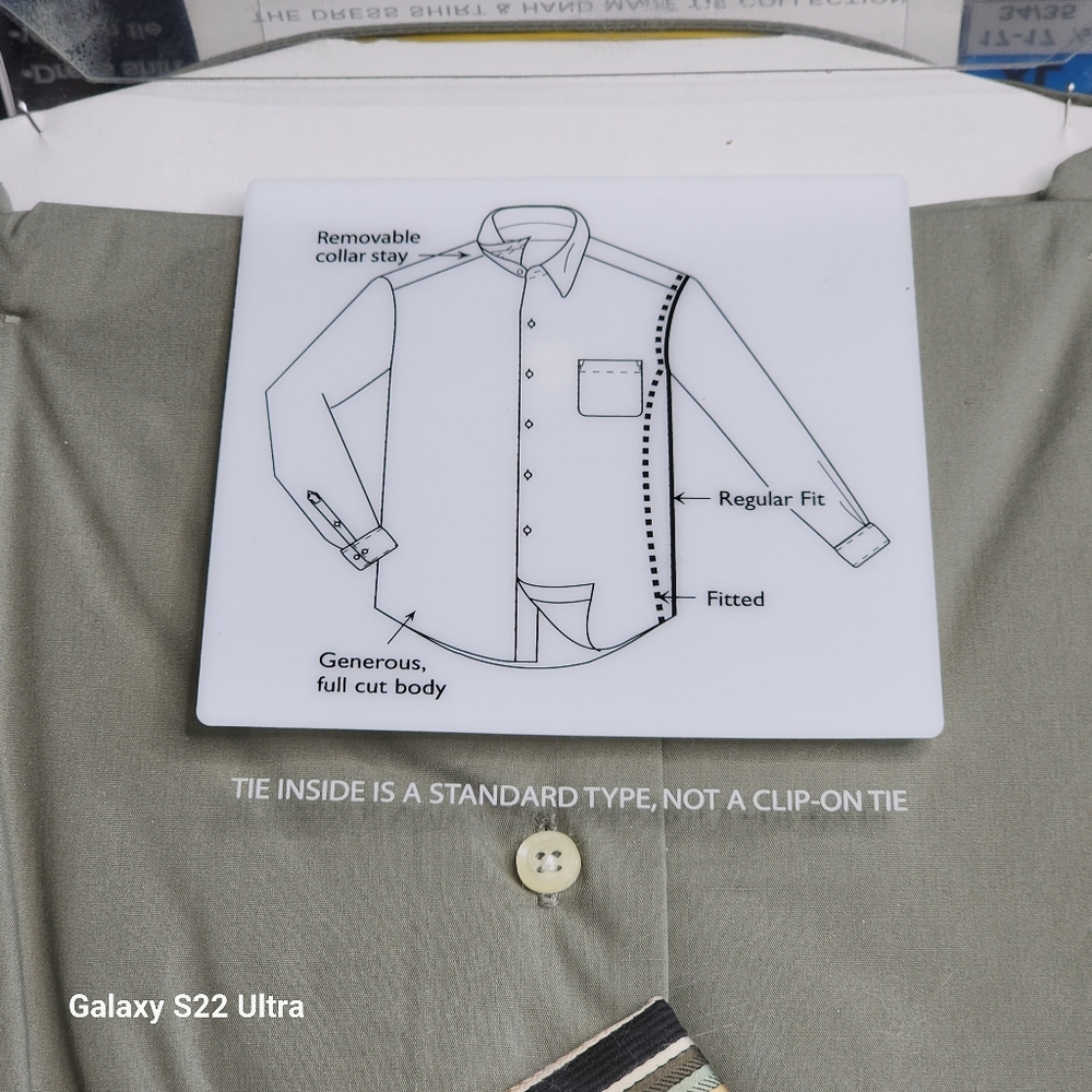 Ivy Crew New Men's Traditional Fit Handmade Woven Tie Dress Shirt 17 35/35 - Picture 6 of 7